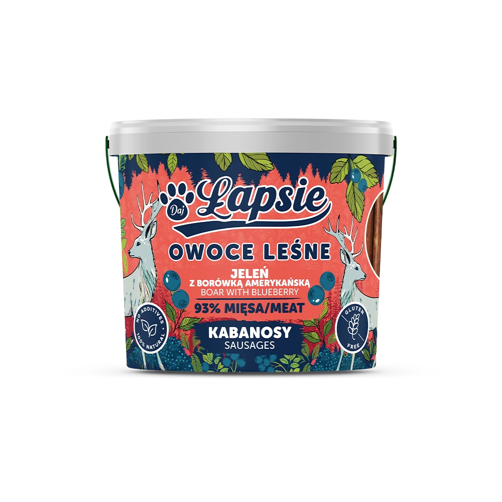 Kabanosy Jeleń z Borówką 160g