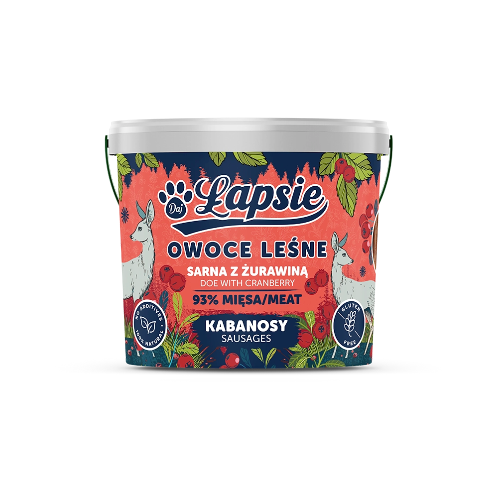 Kabanosy Sarna z Żurawiną 160g