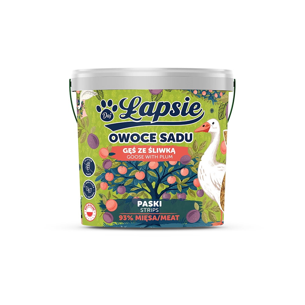 Mięsne Paski Gęś ze Śliwką 400g