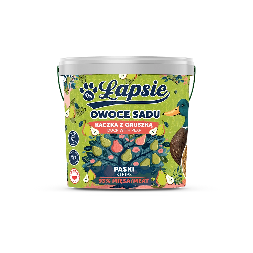 Mięsne Paski Kaczka z Gruszką 400g
