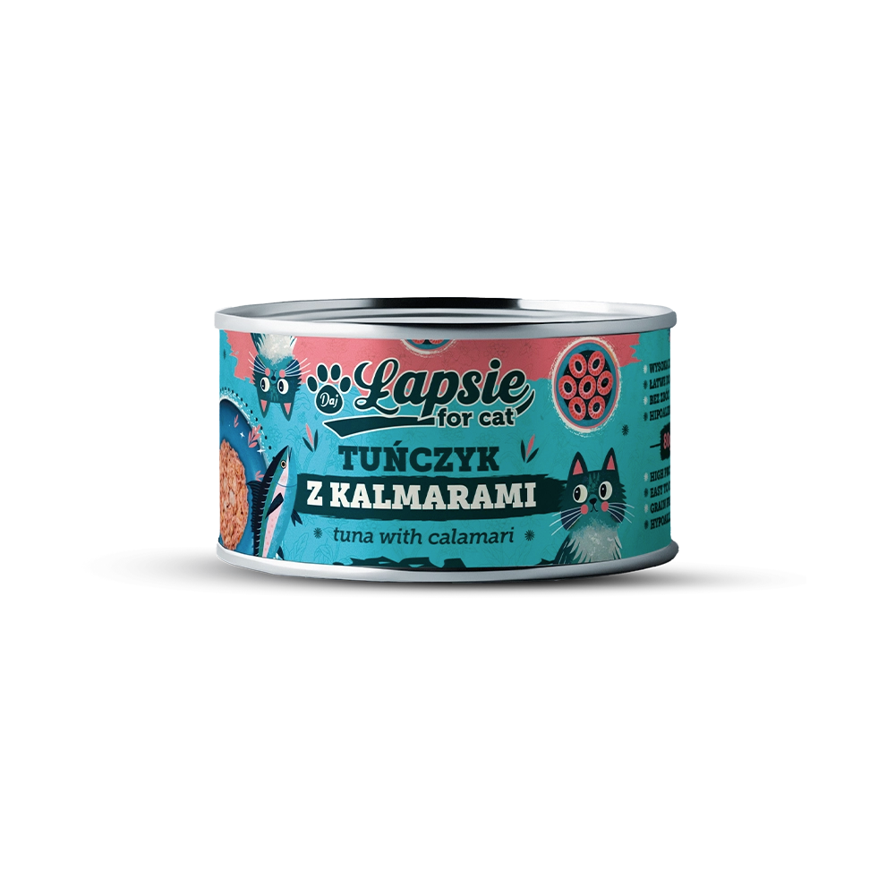 Filet z tuńczyka w bulionie z kalmarami