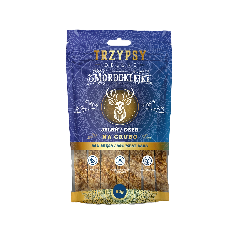 Mordoklejki Na Grubo z Jelenia 80g