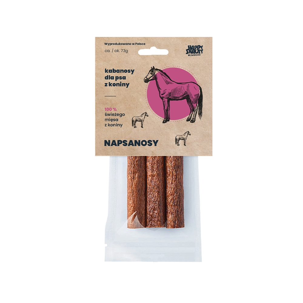 Kabanosy z Koniny 3 sztuki