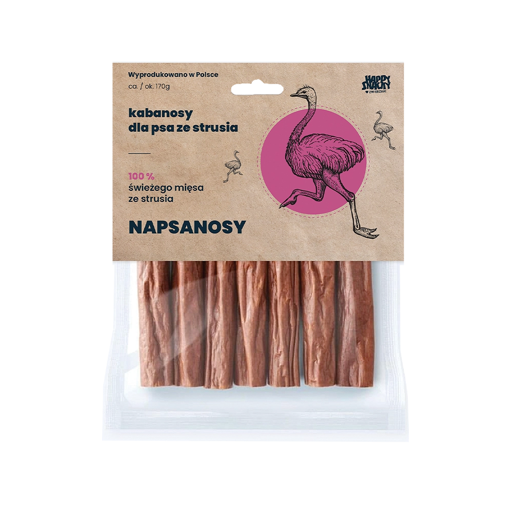 Kabanosy ze Strusia 7 sztuk