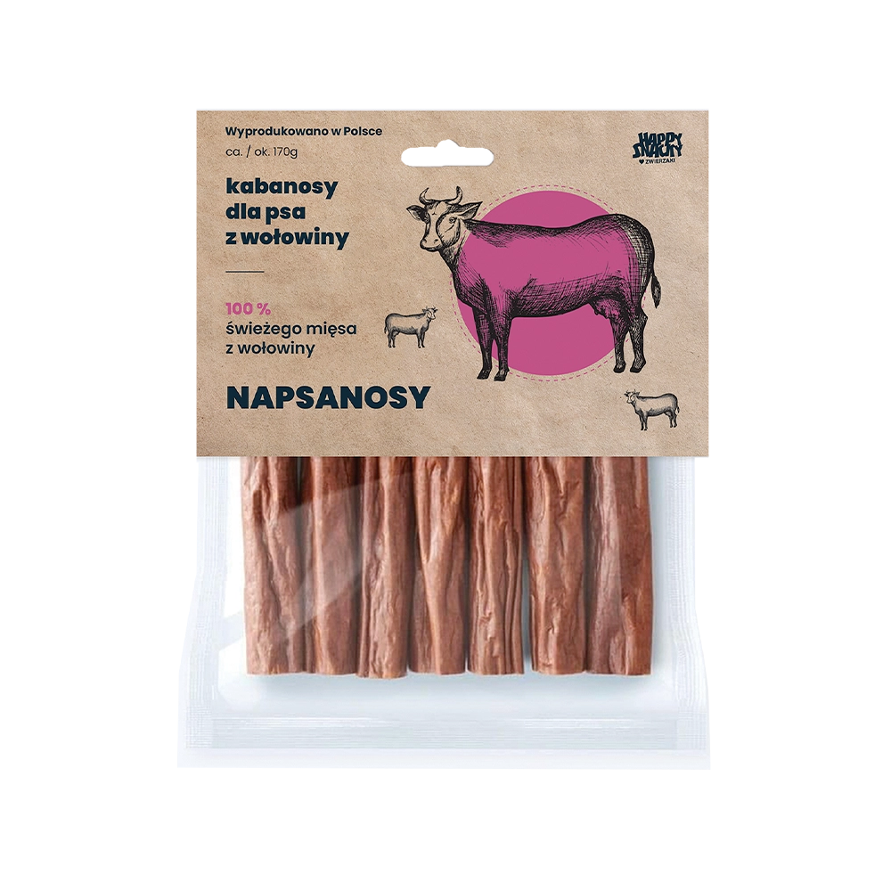 Kabanosy z Wołowiny 7 sztuk