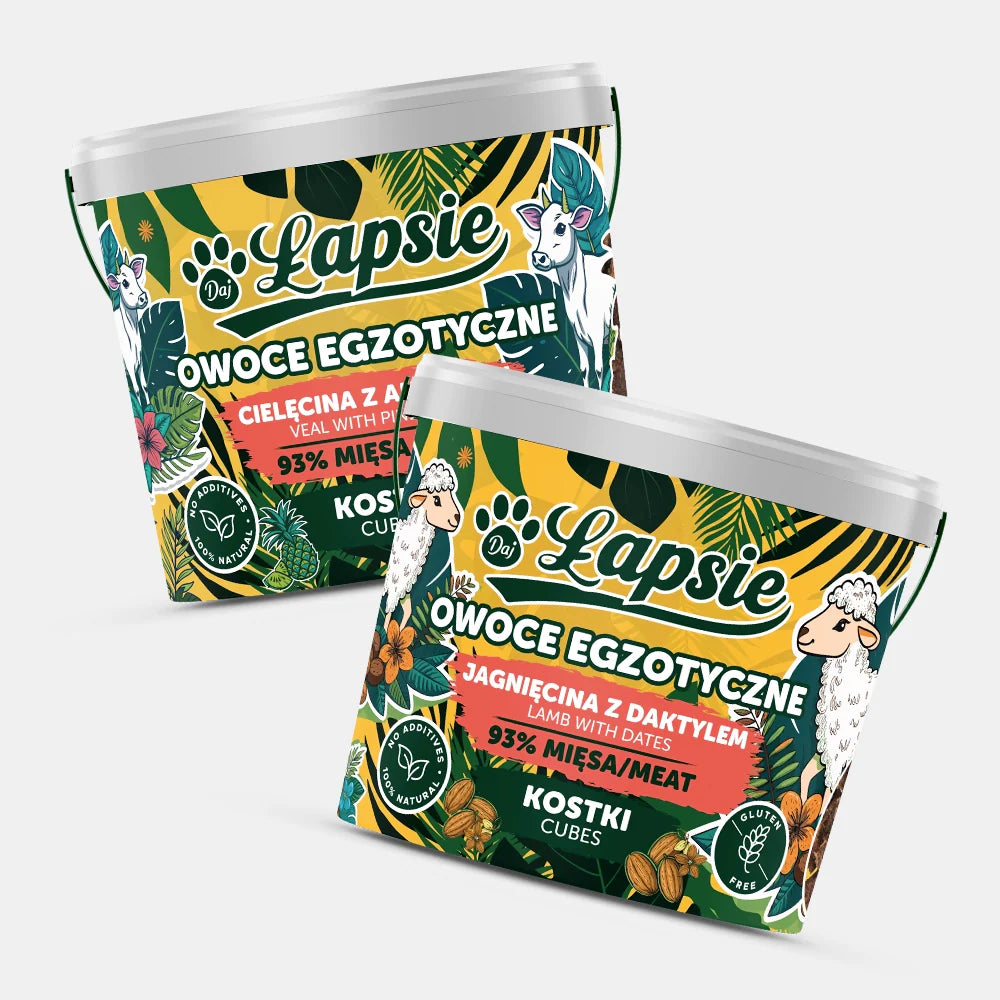 Łapsie Owoce Egzotyczne - Mięsne kostki