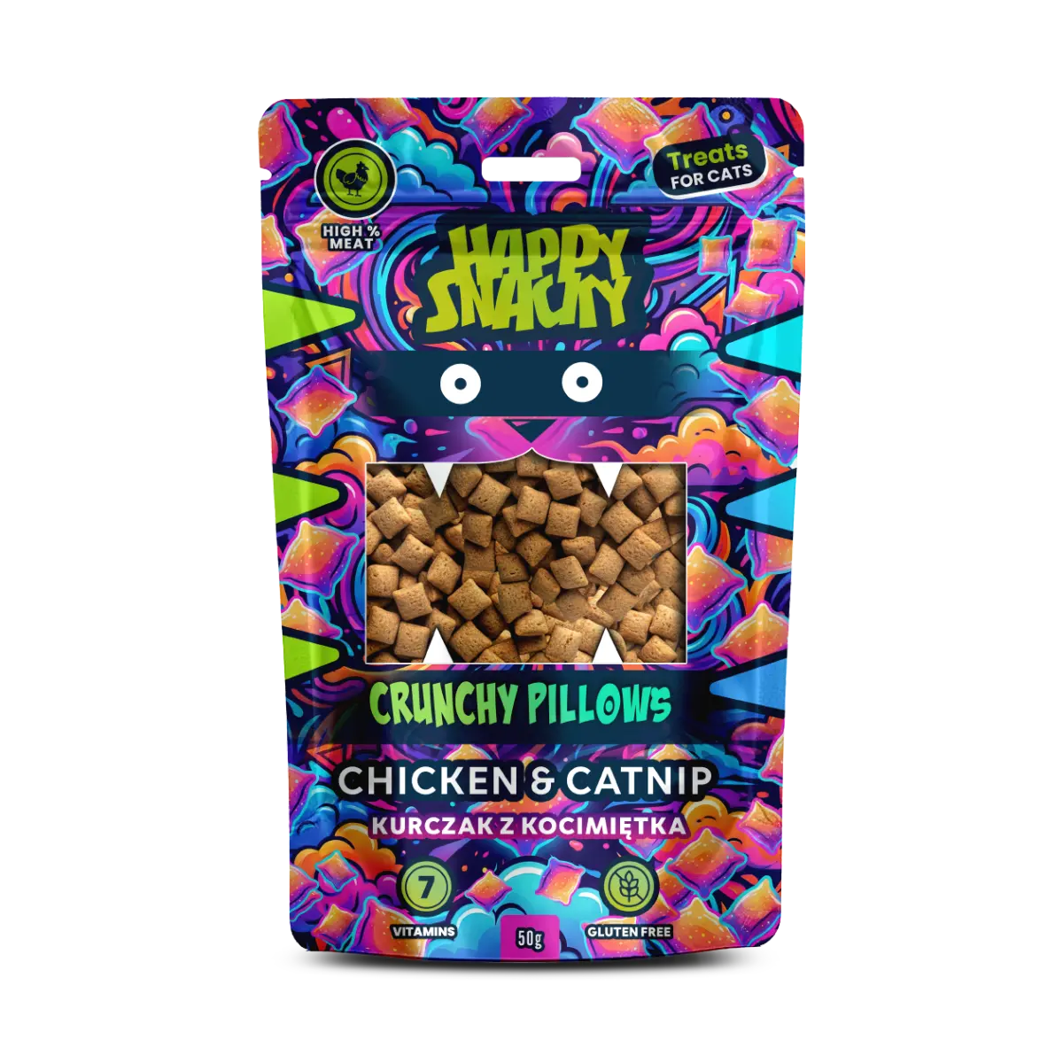 Crunchy Pillows Kurczak z Kocimiętką 50g