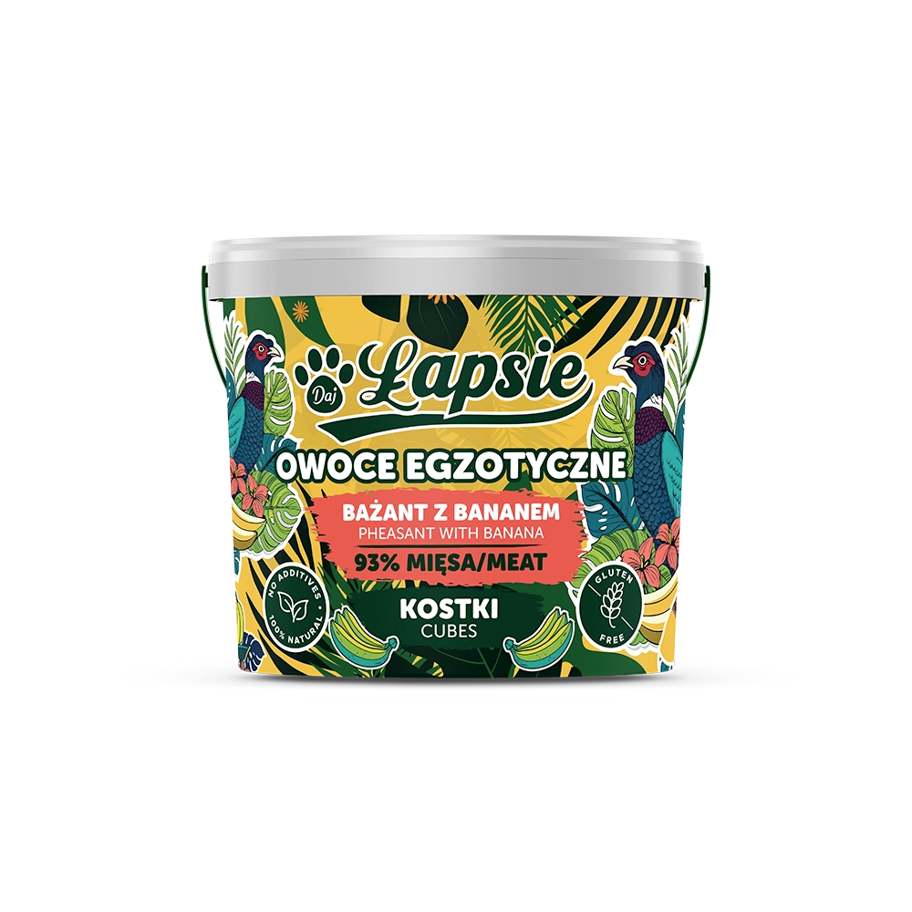 Mięsne Kostki Bażant z Bananem 160g