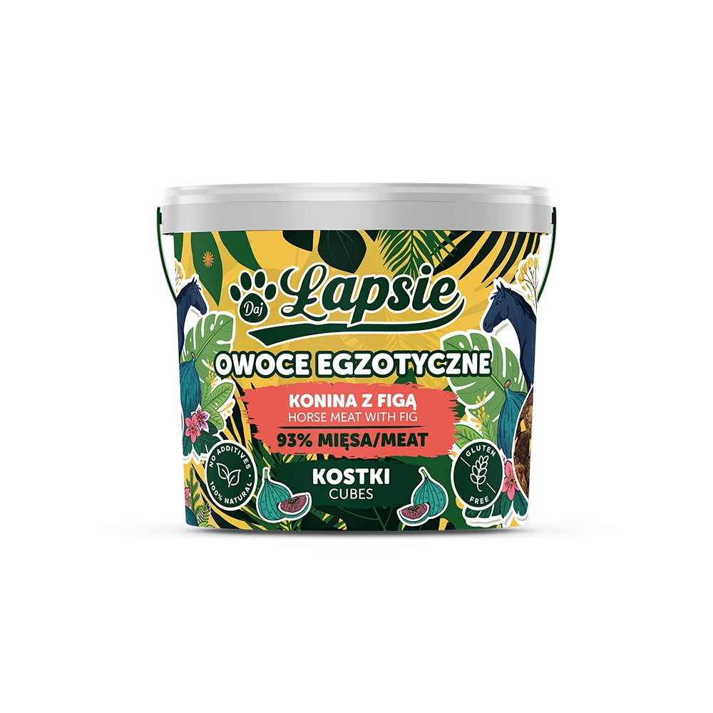 Mięsne Kostki Konina z Figą 160g