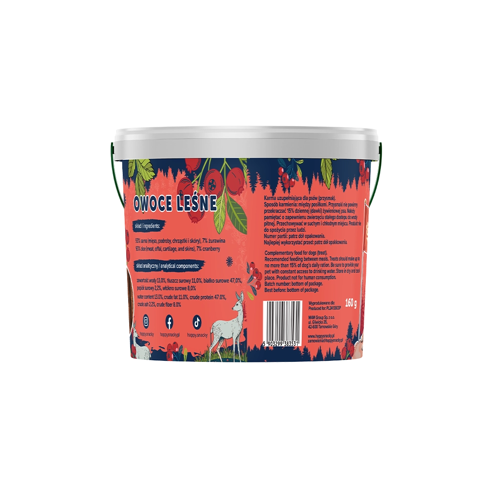 Kabanosy Sarna z Żurawiną 160g