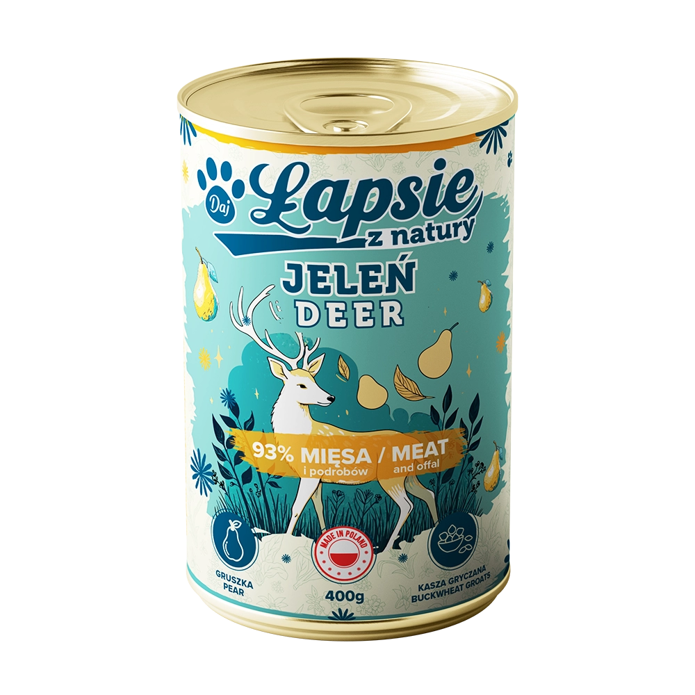 Mokra Karma Jeleń z Gruszką 400g