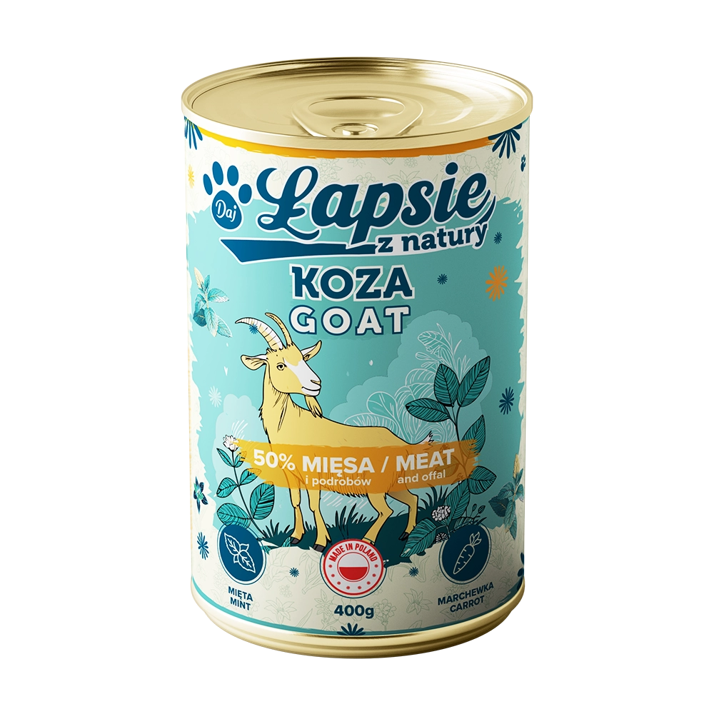 Mokra Karma Koza z Miętą 400g