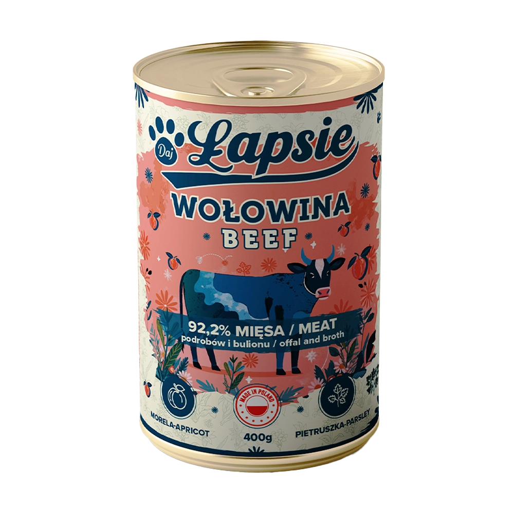 Mokra Karma Wołowina z Morelą 400g