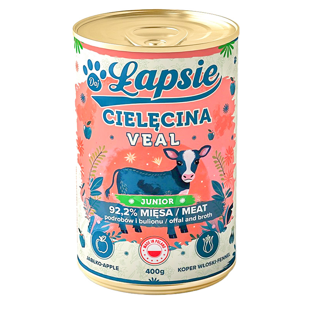 Mokra Karma Cielęcina z Jabłkiem Junior 400g